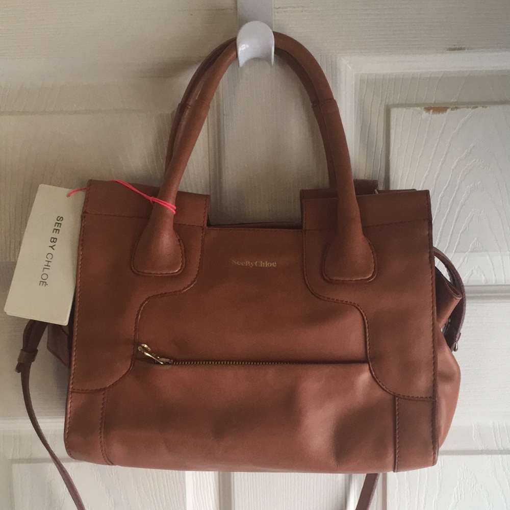NEW!! See By Chloe Sienna Tan Crossbody Bag Beautiful leather- gorgeous!
